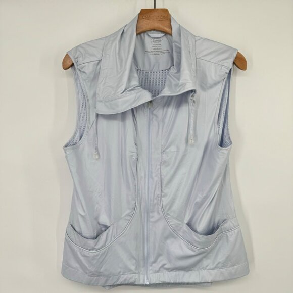 Soma Intimates Women's Light Blue  Zip-Up Vest vented Pockets sz  Medium new $69 - Picture 5 of 8